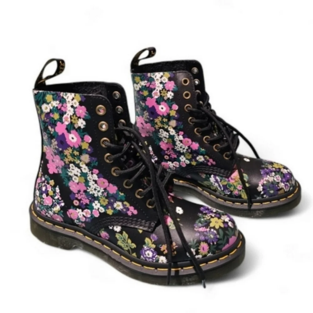 Dr. Martens Pascal Vintage Floral Backhand Boots Womens Size 6 - Picture 5 of 7